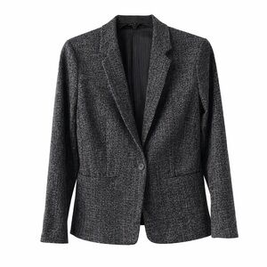 Express Charcoal Textured Blazer